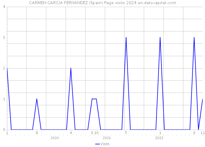 CARMEN GARCIA FERNANDEZ (Spain) Page visits 2024 
