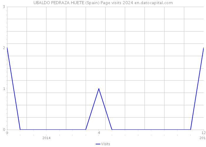 UBALDO PEDRAZA HUETE (Spain) Page visits 2024 