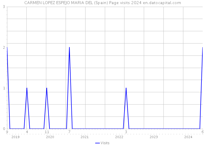 CARMEN LOPEZ ESPEJO MARIA DEL (Spain) Page visits 2024 