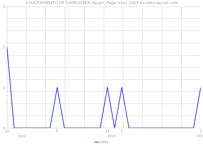 AYUNTAMIENTO DE CARROCERA (Spain) Page visits 2024 