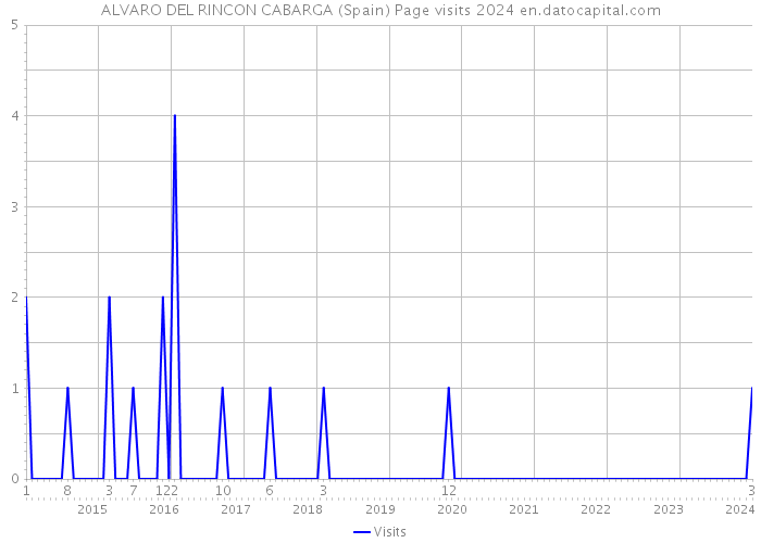 ALVARO DEL RINCON CABARGA (Spain) Page visits 2024 