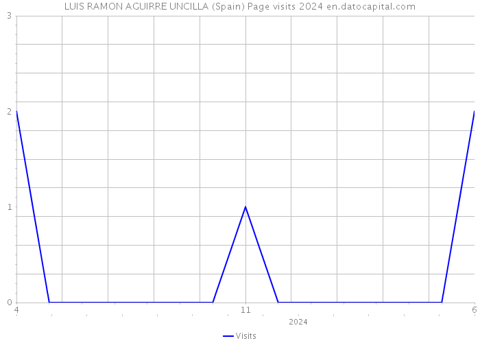 LUIS RAMON AGUIRRE UNCILLA (Spain) Page visits 2024 