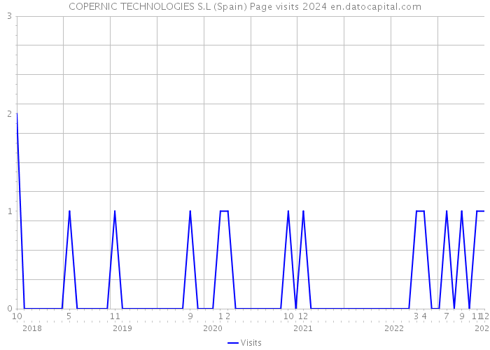 COPERNIC TECHNOLOGIES S.L (Spain) Page visits 2024 