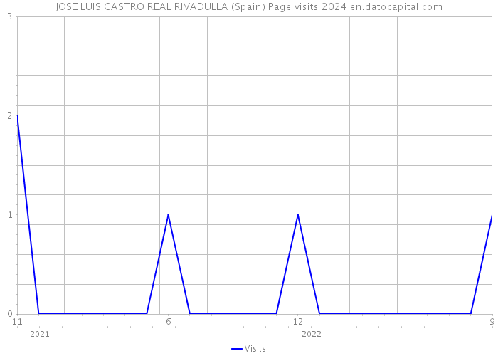 JOSE LUIS CASTRO REAL RIVADULLA (Spain) Page visits 2024 