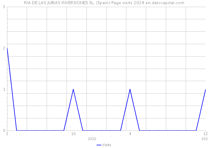 RIA DE LAS JUBIAS INVERSIONES SL. (Spain) Page visits 2024 