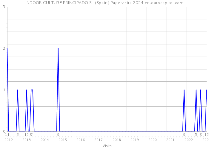 INDOOR CULTURE PRINCIPADO SL (Spain) Page visits 2024 