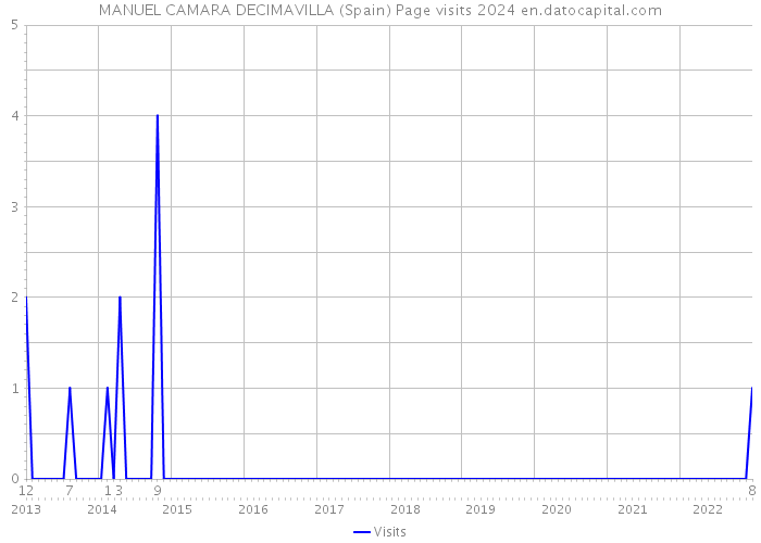 MANUEL CAMARA DECIMAVILLA (Spain) Page visits 2024 