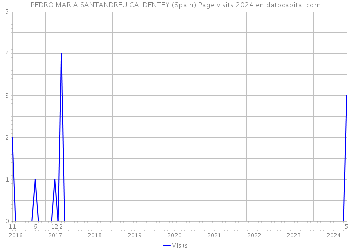 PEDRO MARIA SANTANDREU CALDENTEY (Spain) Page visits 2024 