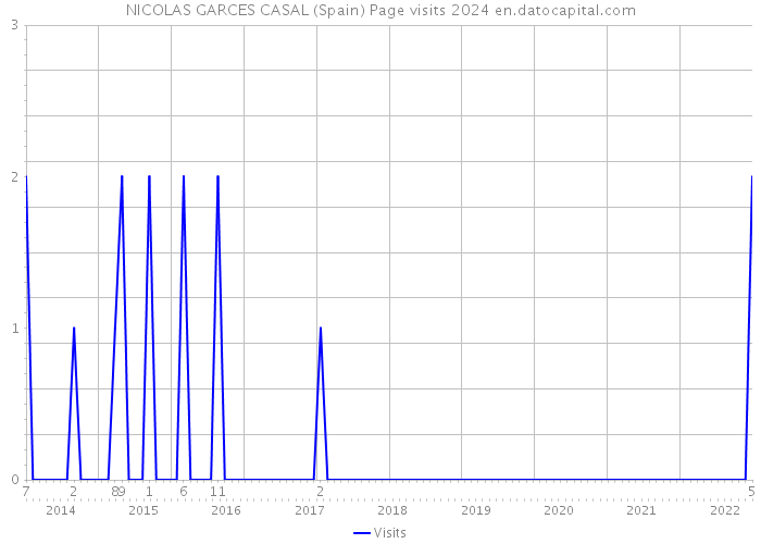NICOLAS GARCES CASAL (Spain) Page visits 2024 