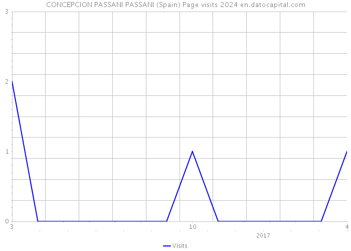 CONCEPCION PASSANI PASSANI (Spain) Page visits 2024 