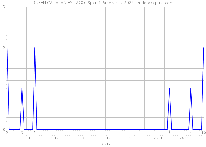 RUBEN CATALAN ESPIAGO (Spain) Page visits 2024 