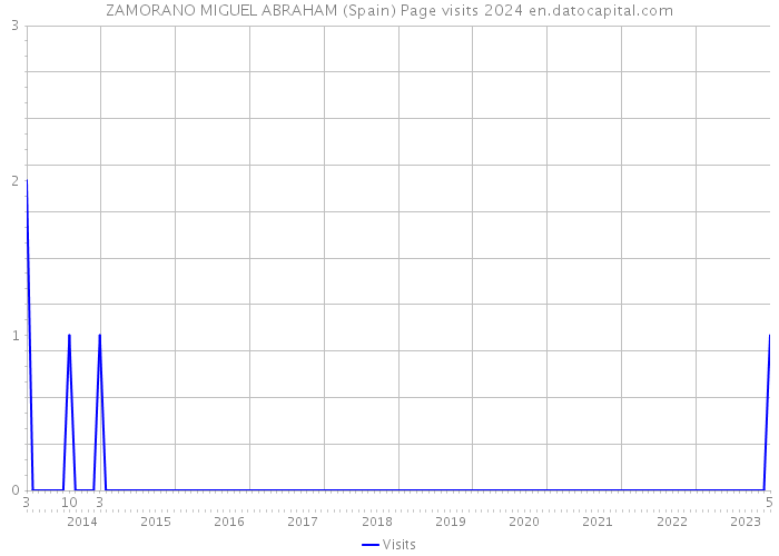 ZAMORANO MIGUEL ABRAHAM (Spain) Page visits 2024 