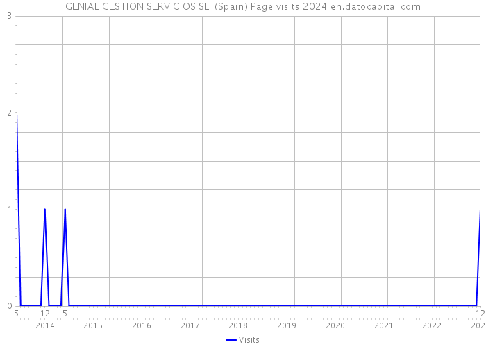 GENIAL GESTION SERVICIOS SL. (Spain) Page visits 2024 