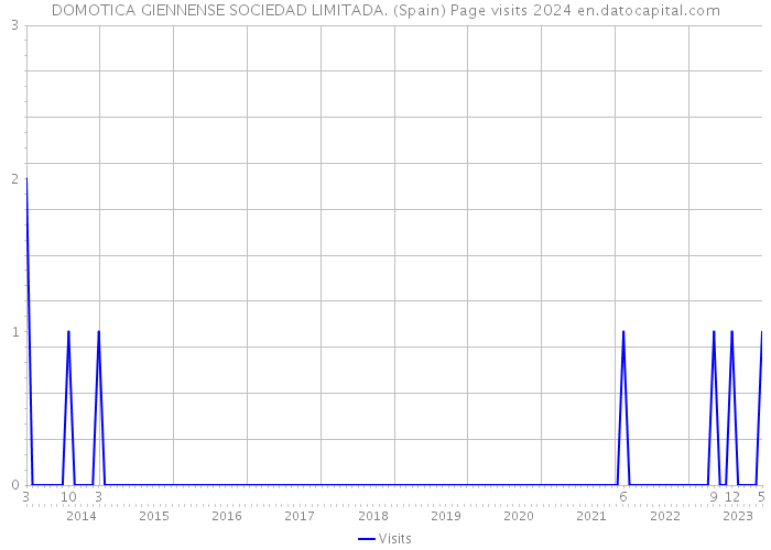 DOMOTICA GIENNENSE SOCIEDAD LIMITADA. (Spain) Page visits 2024 