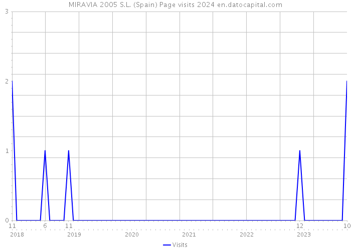 MIRAVIA 2005 S.L. (Spain) Page visits 2024 