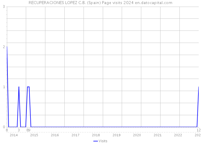 RECUPERACIONES LOPEZ C.B. (Spain) Page visits 2024 