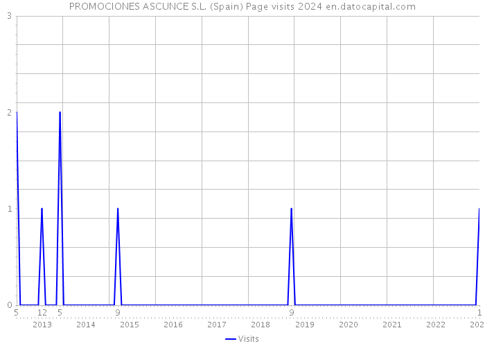 PROMOCIONES ASCUNCE S.L. (Spain) Page visits 2024 