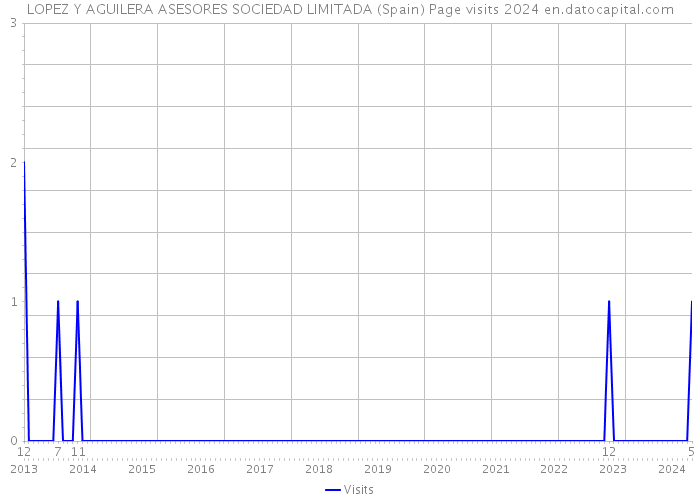 LOPEZ Y AGUILERA ASESORES SOCIEDAD LIMITADA (Spain) Page visits 2024 