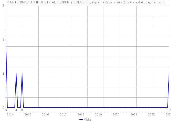 MANTENIMIENTO INDUSTRIAL FERRER Y BOLOS S.L. (Spain) Page visits 2024 