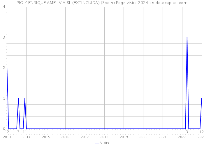 PIO Y ENRIQUE AMELIVIA SL (EXTINGUIDA) (Spain) Page visits 2024 