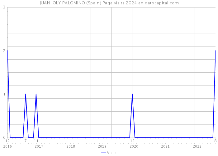 JUAN JOLY PALOMINO (Spain) Page visits 2024 