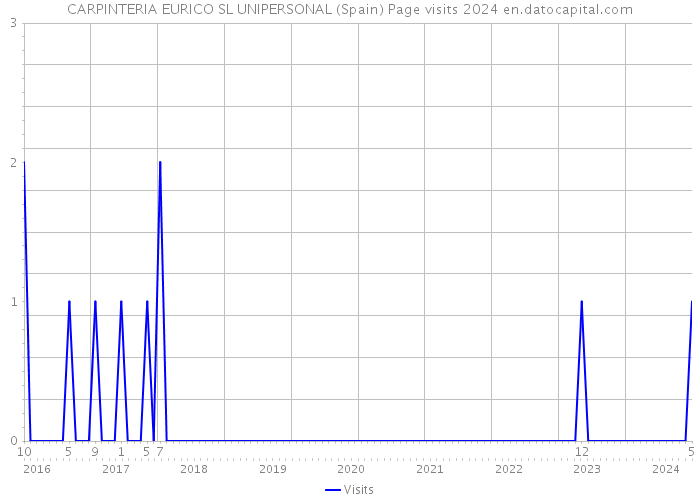 CARPINTERIA EURICO SL UNIPERSONAL (Spain) Page visits 2024 