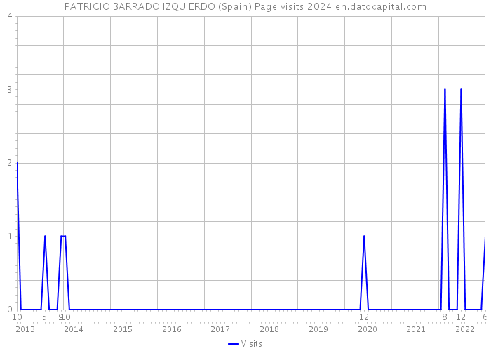 PATRICIO BARRADO IZQUIERDO (Spain) Page visits 2024 