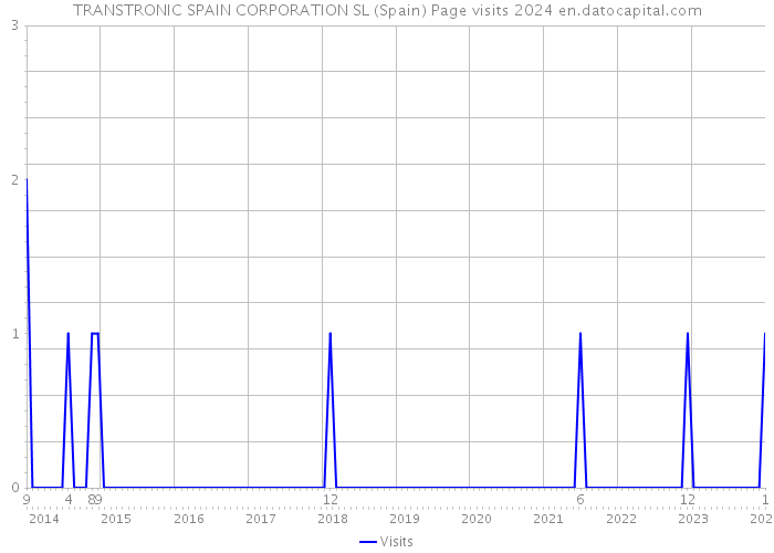 TRANSTRONIC SPAIN CORPORATION SL (Spain) Page visits 2024 
