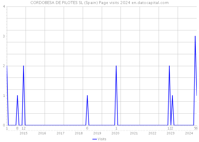 CORDOBESA DE PILOTES SL (Spain) Page visits 2024 
