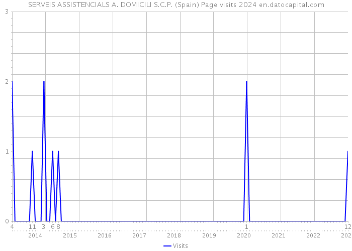 SERVEIS ASSISTENCIALS A. DOMICILI S.C.P. (Spain) Page visits 2024 