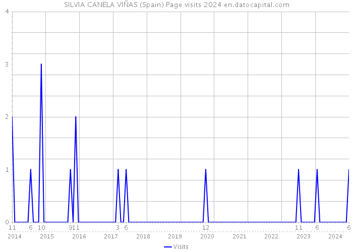 SILVIA CANELA VIÑAS (Spain) Page visits 2024 