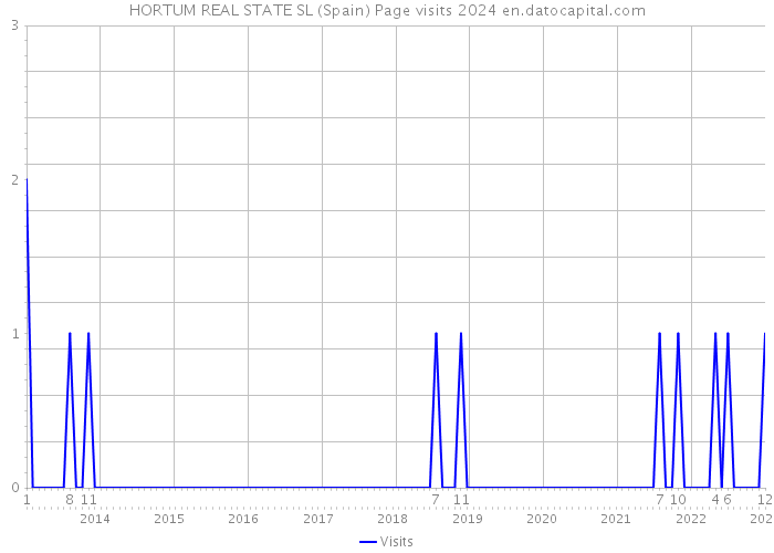 HORTUM REAL STATE SL (Spain) Page visits 2024 