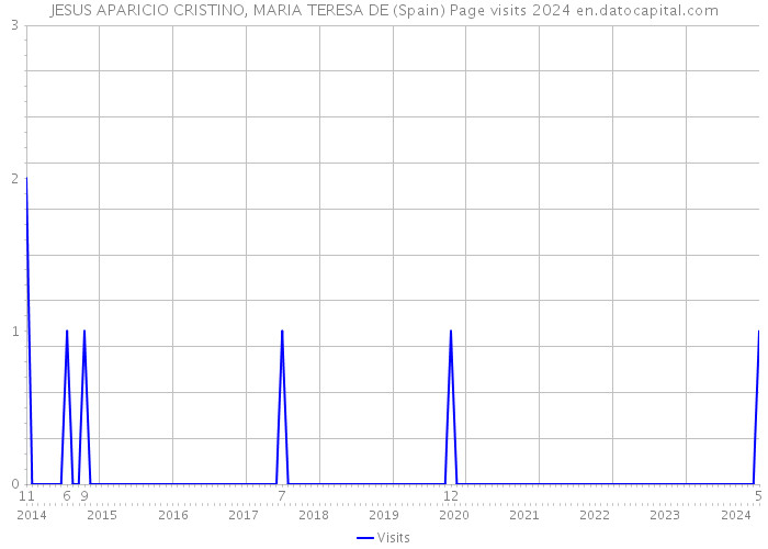 JESUS APARICIO CRISTINO, MARIA TERESA DE (Spain) Page visits 2024 