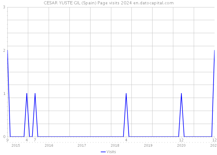 CESAR YUSTE GIL (Spain) Page visits 2024 
