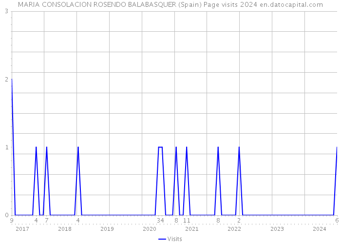 MARIA CONSOLACION ROSENDO BALABASQUER (Spain) Page visits 2024 