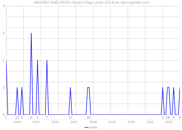 AMADEO SAEZ RAGA (Spain) Page visits 2024 