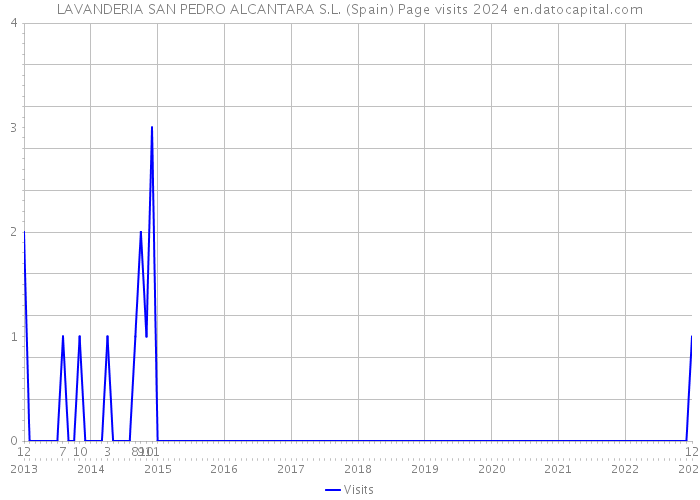 LAVANDERIA SAN PEDRO ALCANTARA S.L. (Spain) Page visits 2024 