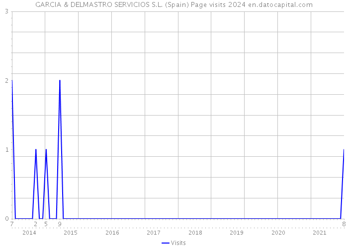 GARCIA & DELMASTRO SERVICIOS S.L. (Spain) Page visits 2024 