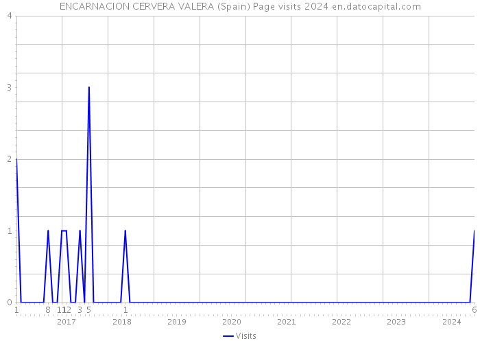 ENCARNACION CERVERA VALERA (Spain) Page visits 2024 
