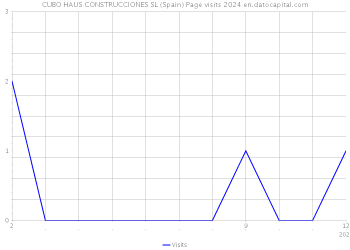CUBO HAUS CONSTRUCCIONES SL (Spain) Page visits 2024 