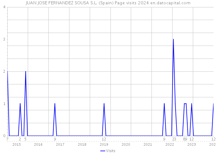 JUAN JOSE FERNANDEZ SOUSA S.L. (Spain) Page visits 2024 