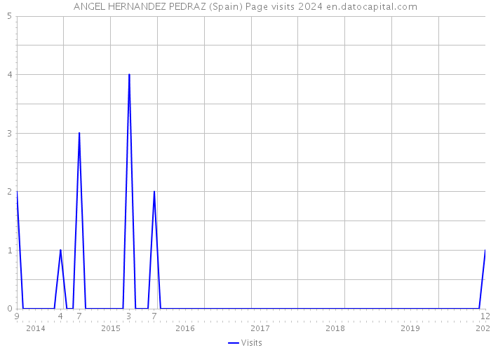 ANGEL HERNANDEZ PEDRAZ (Spain) Page visits 2024 