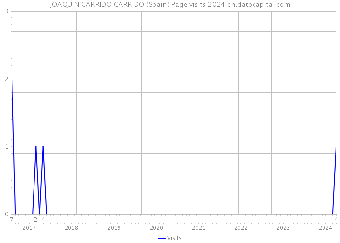 JOAQUIN GARRIDO GARRIDO (Spain) Page visits 2024 