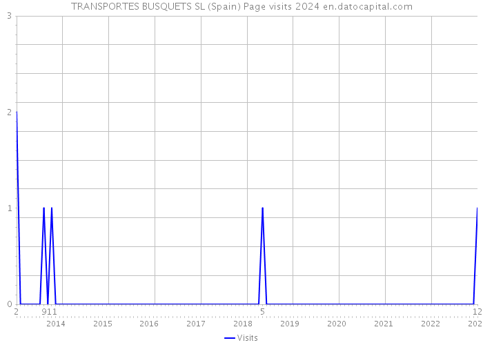 TRANSPORTES BUSQUETS SL (Spain) Page visits 2024 