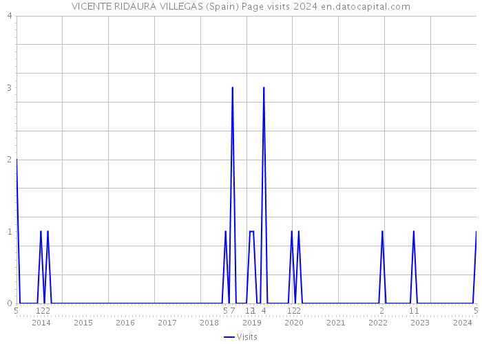 VICENTE RIDAURA VILLEGAS (Spain) Page visits 2024 