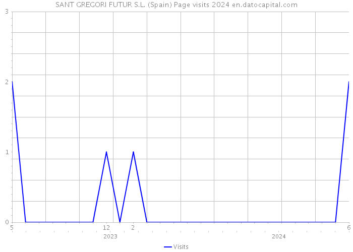 SANT GREGORI FUTUR S.L. (Spain) Page visits 2024 