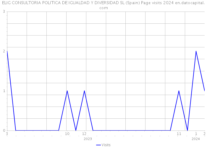 ELIG CONSULTORIA POLITICA DE IGUALDAD Y DIVERSIDAD SL (Spain) Page visits 2024 