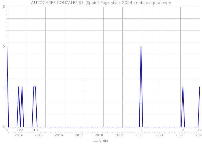 AUTOCARES GONZALEZ S L (Spain) Page visits 2024 