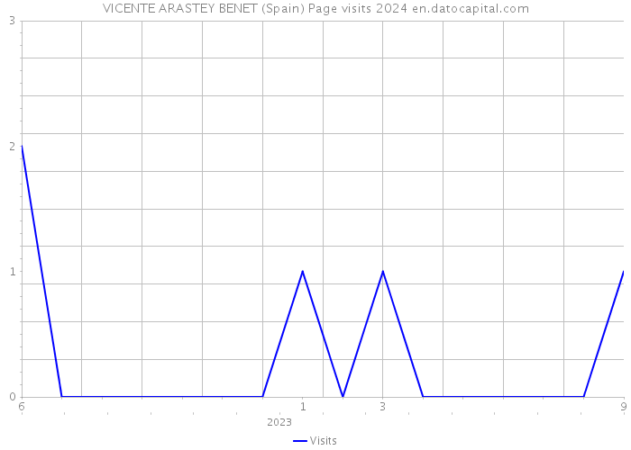 VICENTE ARASTEY BENET (Spain) Page visits 2024 