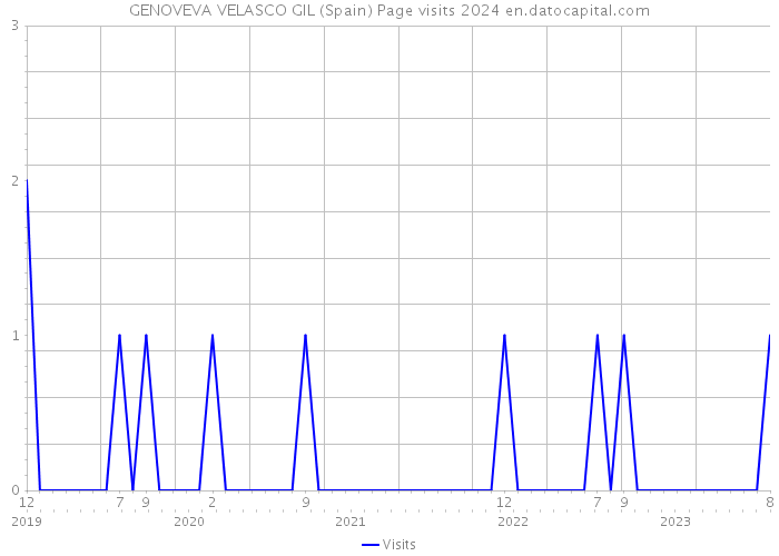 GENOVEVA VELASCO GIL (Spain) Page visits 2024 